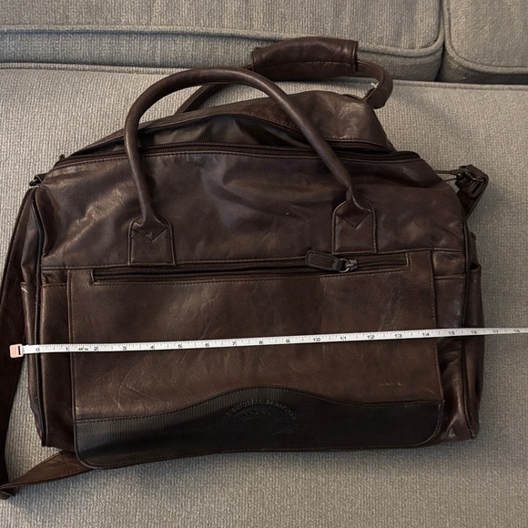 Outbrook Men's Brown Leather Bag - Picture 6 of 9